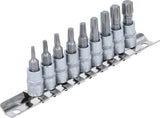 Jeu d'inserts d'embouts techniques Bgs 1 4 torx t10 - t50 9 pcs.