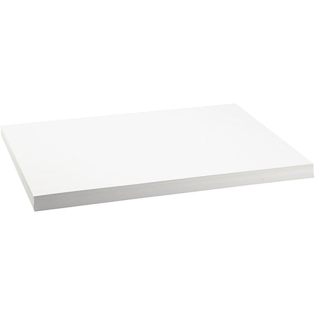 Carton coloré Creativ company, a2, feuille 420x594 mm, 250 gr, blanc, 100 feuilles 1 boîte