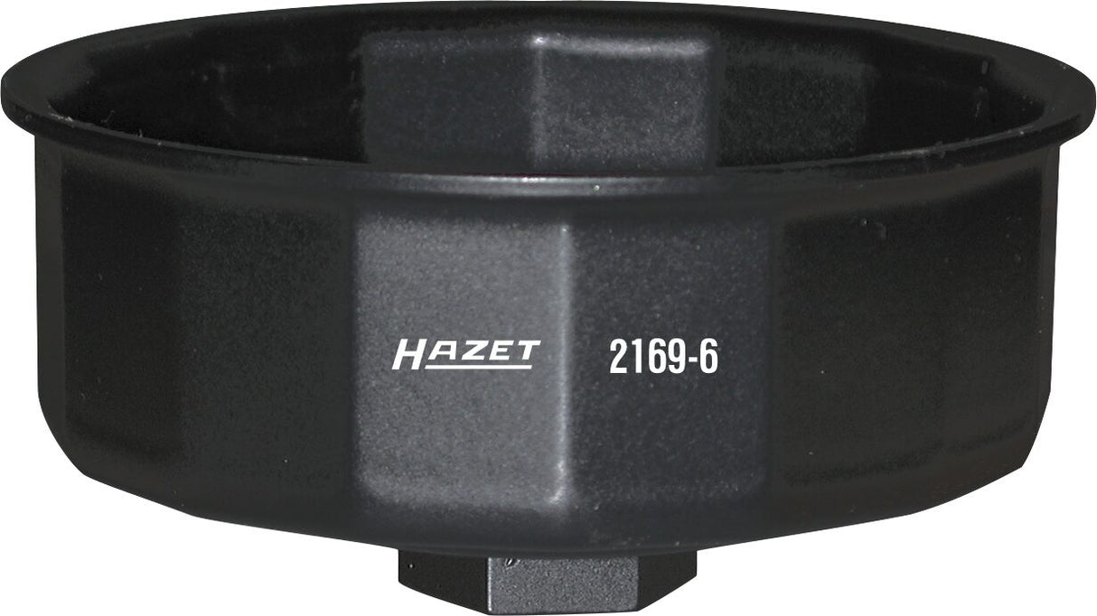 Clé pour filtre à huile Hazet 2169-6 1 2 pouces (12,5 mm) carré creux externe à 16 côtés profil SW 86 mm