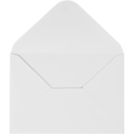 Enveloppes d'entreprise Creativ, format enveloppe 11,5x16 cm, 110 gr, blanc, 10 pièces 1 boîte