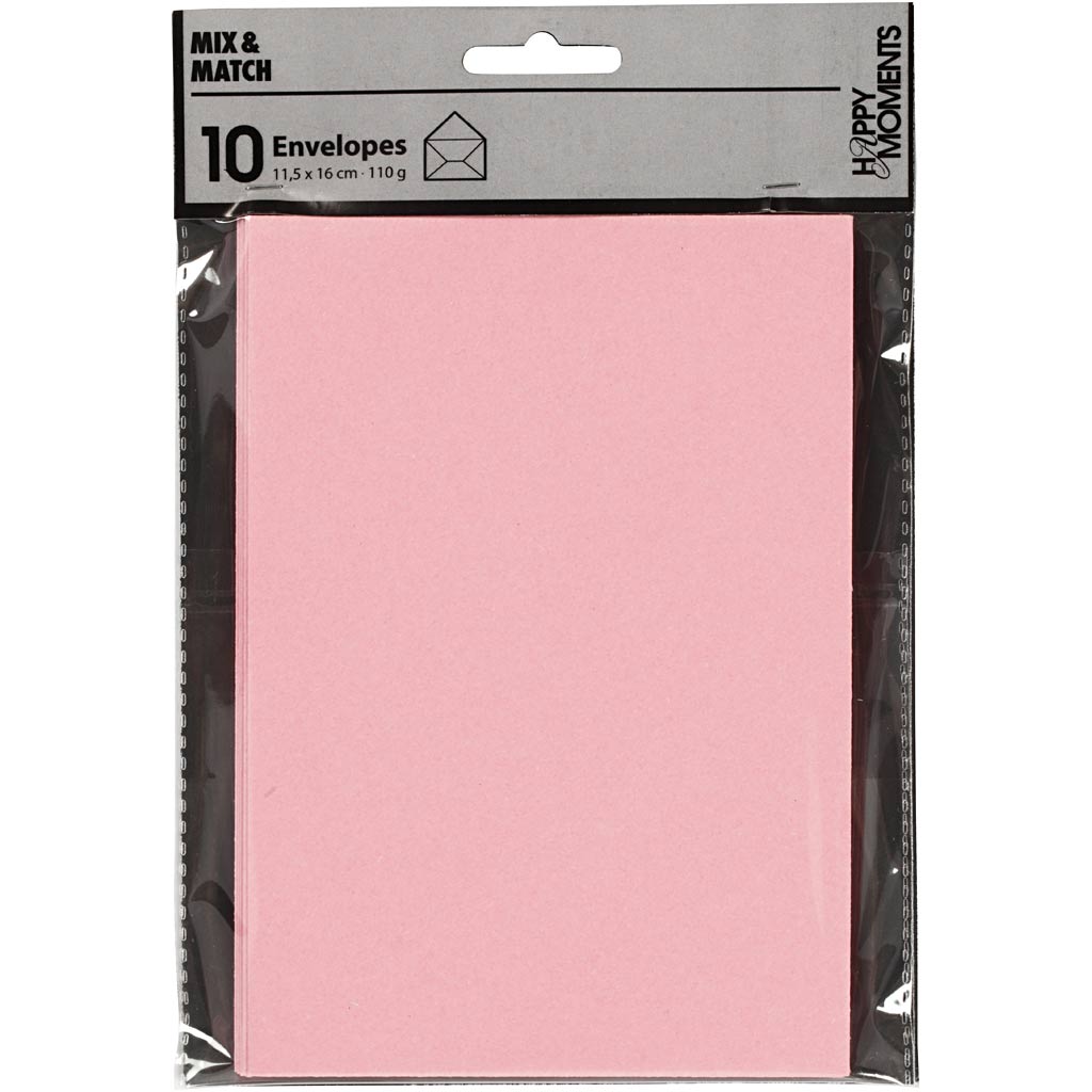 Creativ Company Enveloppe Light Red, 11,5x15cm, 10st.