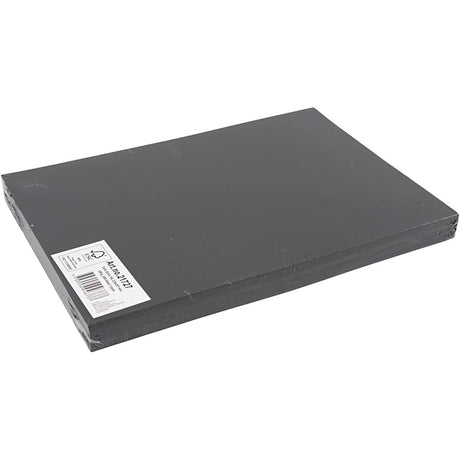Creativ company carton noir 180 grammes - carton noir a4 - carton passe-temps - papier solide - papier noir a4 180 grammes - papier kraft carton artisanal - 21x29,7 cm - a4 - 100 feuilles