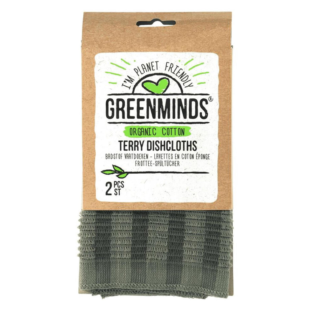 Greenminds torchons en tissu éponge 2 pcs