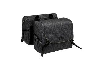 Mondi Joy Double Bicycle Bag - Water -Repellent Polyester - Black - 38L