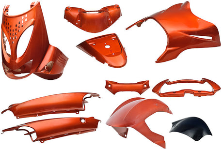 Jeu de plaques de bordure 11 pièces pour Aprilia SR de 1997 à 2004 - orange métallisé