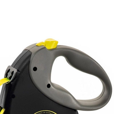 Flexi ligne rétractable ruban géant néon noir jaune