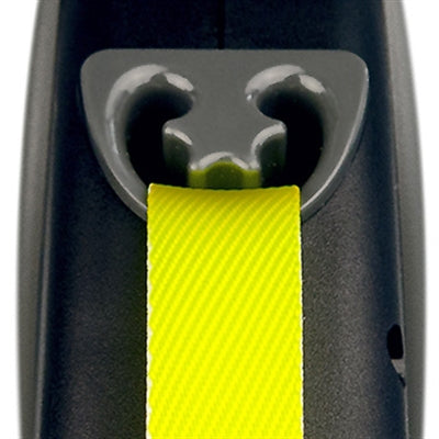 Flexi ligne rétractable ruban géant néon noir jaune