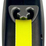 Flexi ligne rétractable ruban géant néon noir jaune