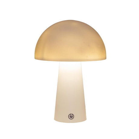 Lampe de table LED Anna's collection ronde blanche 15x15x21cm