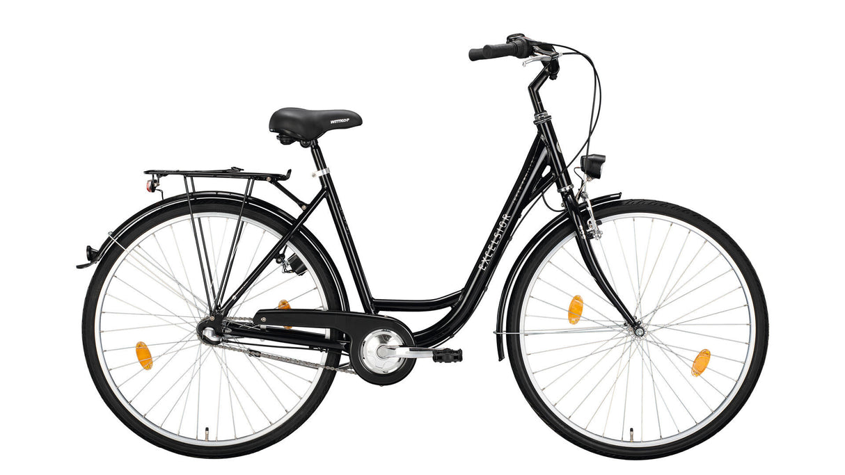 Excelsior vélo de ville road cruiser alu mod. 24 vélos excel.road cruiser 28 51 entrée basse 3sp noir