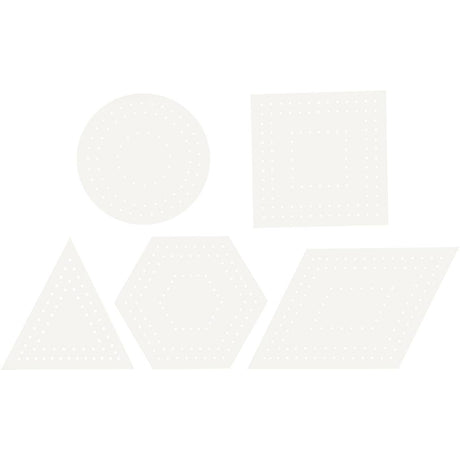 Creativ Company Cross Stitches Cardboard White Géométrique, 20e.