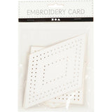 Creativ Company Cross Stitches Cardboard White Géométrique, 20e.