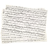 Papier kraft Creativ company avec impression, notes de musique, a4, feuille 210x297 mm, 100 gr, 10 feuilles 1 boîte