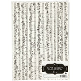 Papier kraft Creativ company avec impression, notes de musique, a4, feuille 210x297 mm, 100 gr, 10 feuilles 1 boîte