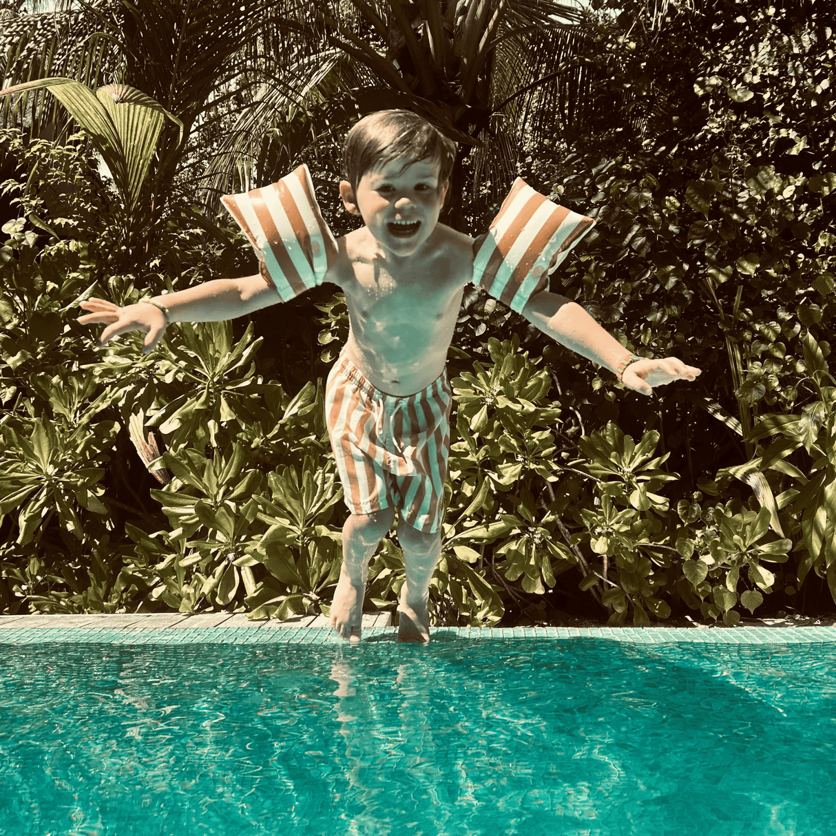 Flux | brassards de natation marron blanc 2-6 ans