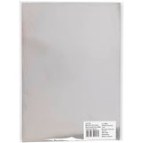 Creativ company carton métallique, a4, feuille 210x297 mm, 280 gr, argent, 10 feuilles 1 boîte