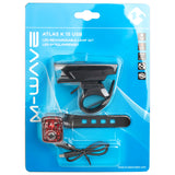 M-wave atlas k 15 kit d'éclairage à batterie rechargeable usb