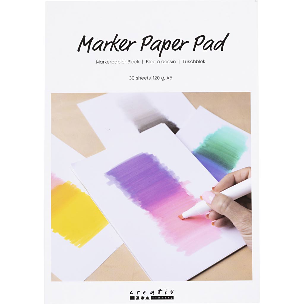 Bloc de papier de la société Creativ pour les marqueurs