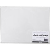 Papier kraft Creativ company, a4, feuille 210x297 mm, 100 gr, blanc, 20 feuilles 1 boîte