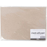 Papier kraft Creativ company, a4, feuille 210x297 mm, 135 gr, gris brun, 20 feuilles 1 boîte