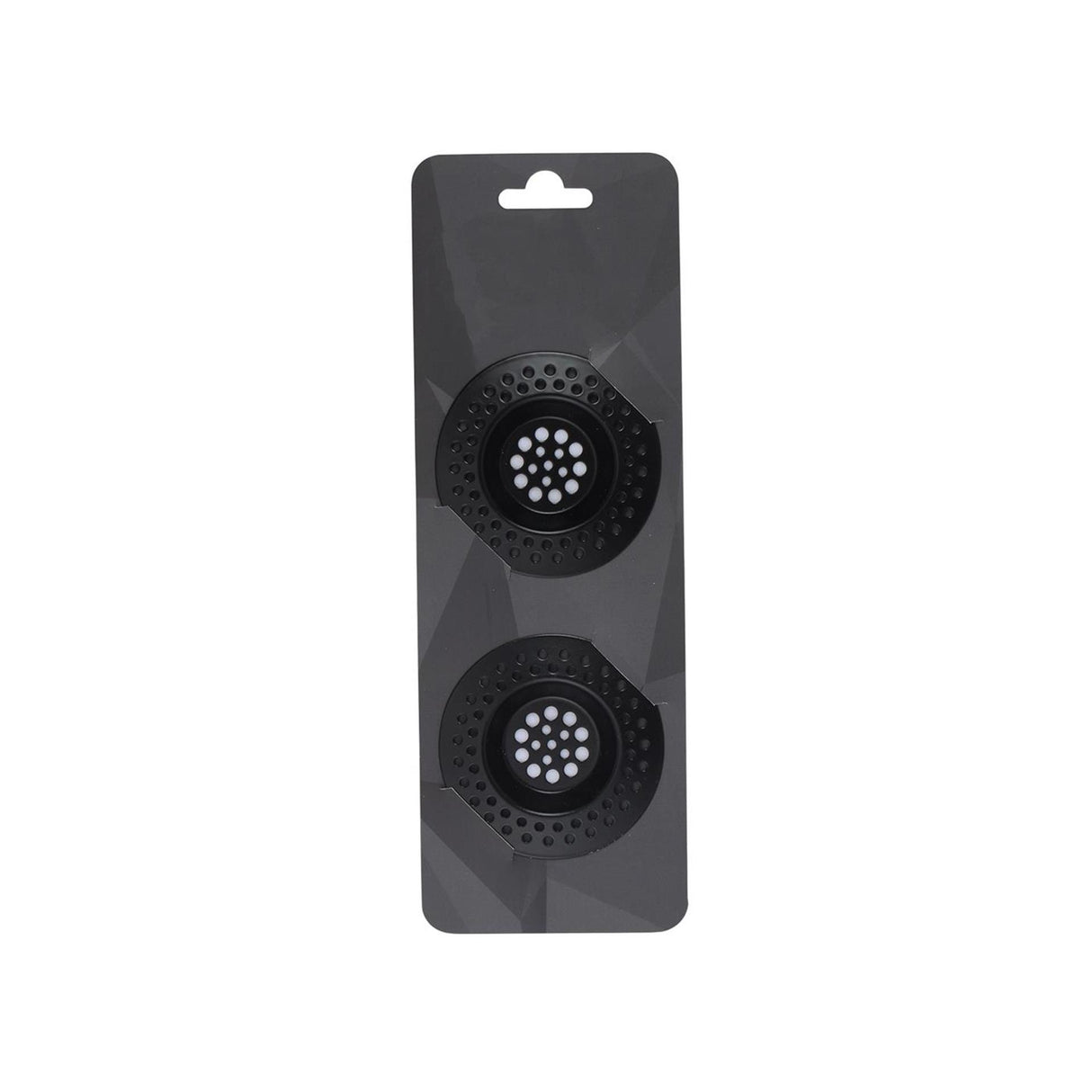 Crépine d'évier acier inoxydable ø7,2cm noir 2 pièces