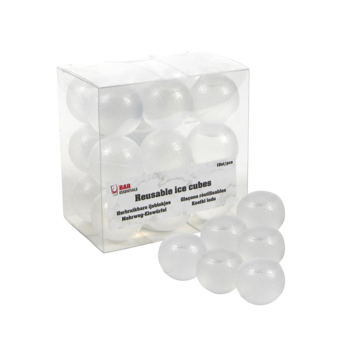 Boule de glaçons blanche 18 pièces