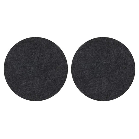 Dessous de verre ustensiles de cuisine feutre rond 20cm lot de 2