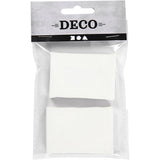 Creativ company mini toile, format 6x4x1 cm, blanc, 2 pièces 1 boîte