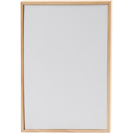 Panneau de toile Creativ Company avec cadre, dim. 15,8x23,8 cm, 280 gr, blanc, 1 pièce