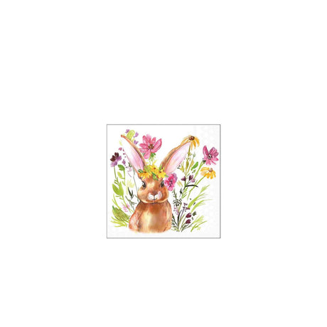 Serviettes Ambiente 25cm fille lapin fsc mix