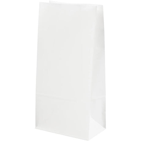 Entreprise créative https: www.ccobby.nl paper-bags-h-22-5-cm-size-6-5x11-cm-50-gr-white-10-piece-1-box