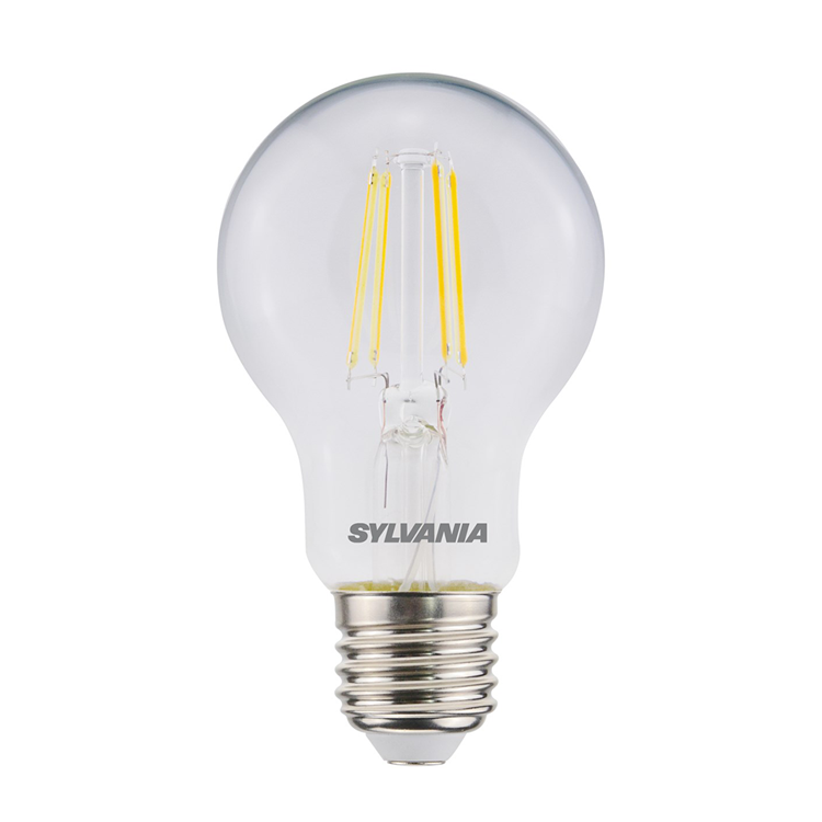 Lampe à LED de Sylvania - E27 - 470 LM - Bol - Transparent - 4 pièces