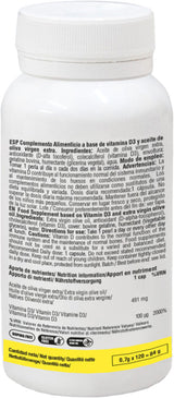 226ers vitamine d3 4000 UI 120 gélules molles