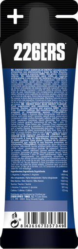 226ers Energy Shot Mid 125mg Caféine Blue Energy Stick 60ml