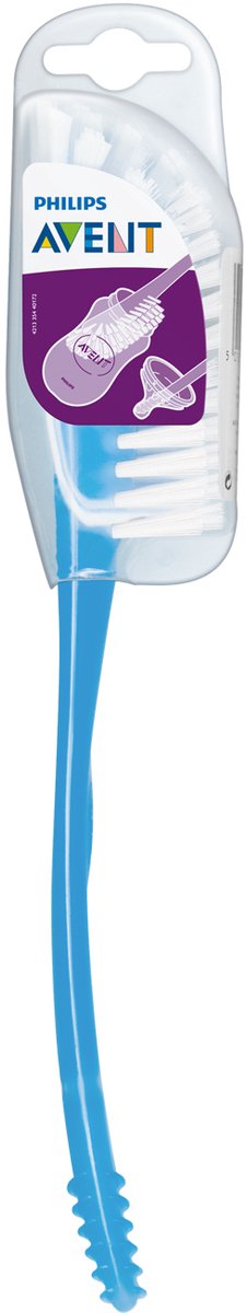 Philips avent brosse pour biberon et tétine - bleu - scf145 06
