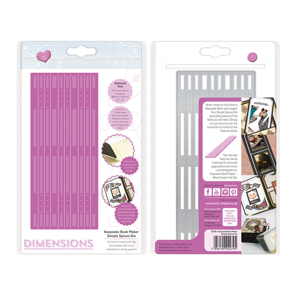 Tonic studios • keepsake book maker simple spines