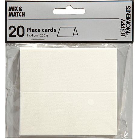 Cartes de nom de la société Creativ White, 20e.