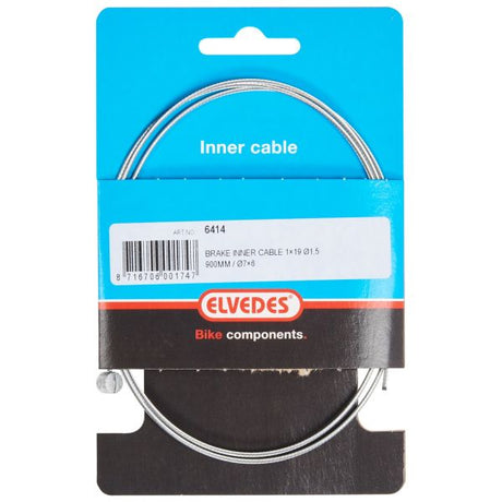 Elvedes cablesystems bv câble intérieur de frein elvedes 900mm 1 ×19 fil galvanisé ø1,5mm avec raccord en T ø7 × 6mm