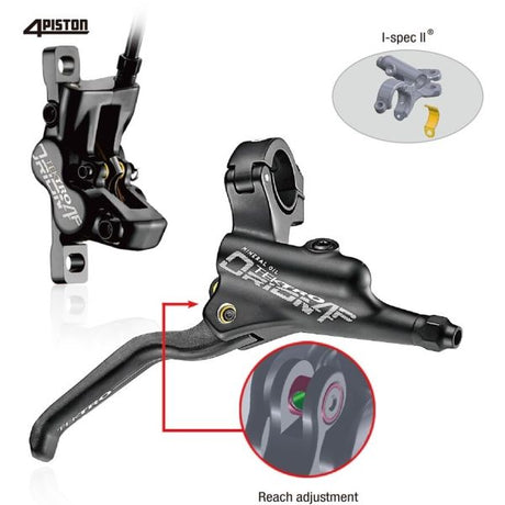 TEKTRO HD-M745 Disc hydraulique Frein de disque RH 1800 mm noir
