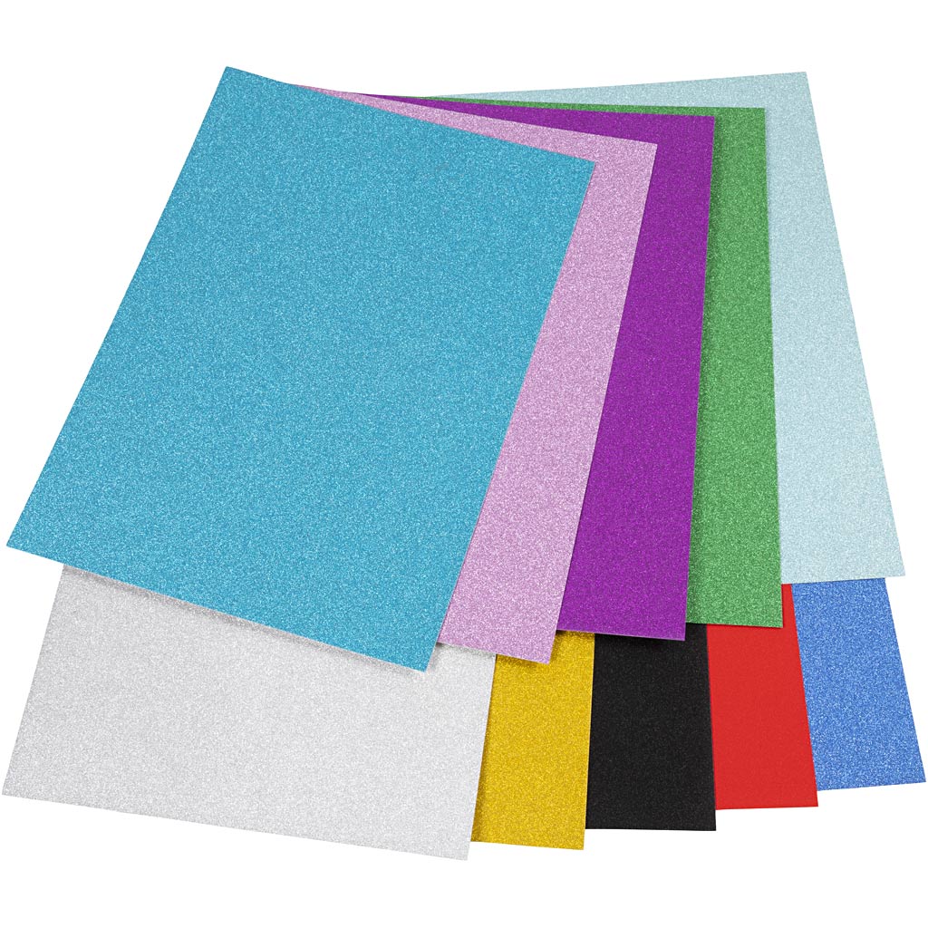 Creativ Company Glitter Cardboard A4, 50 feuilles