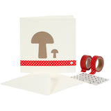 Cartes et enveloppes d'entreprise Creativ, format carte 15,2x15,2 cm, format enveloppe 16x16 cm, 230 gr, différentes couleurs, boîte 12x10 1 boîte