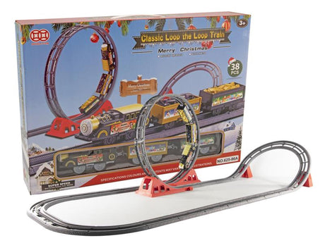 Coffret train vivant Svenska 38 pièces avec boucle et son, fonctionne avec 4 piles aaa (excl)