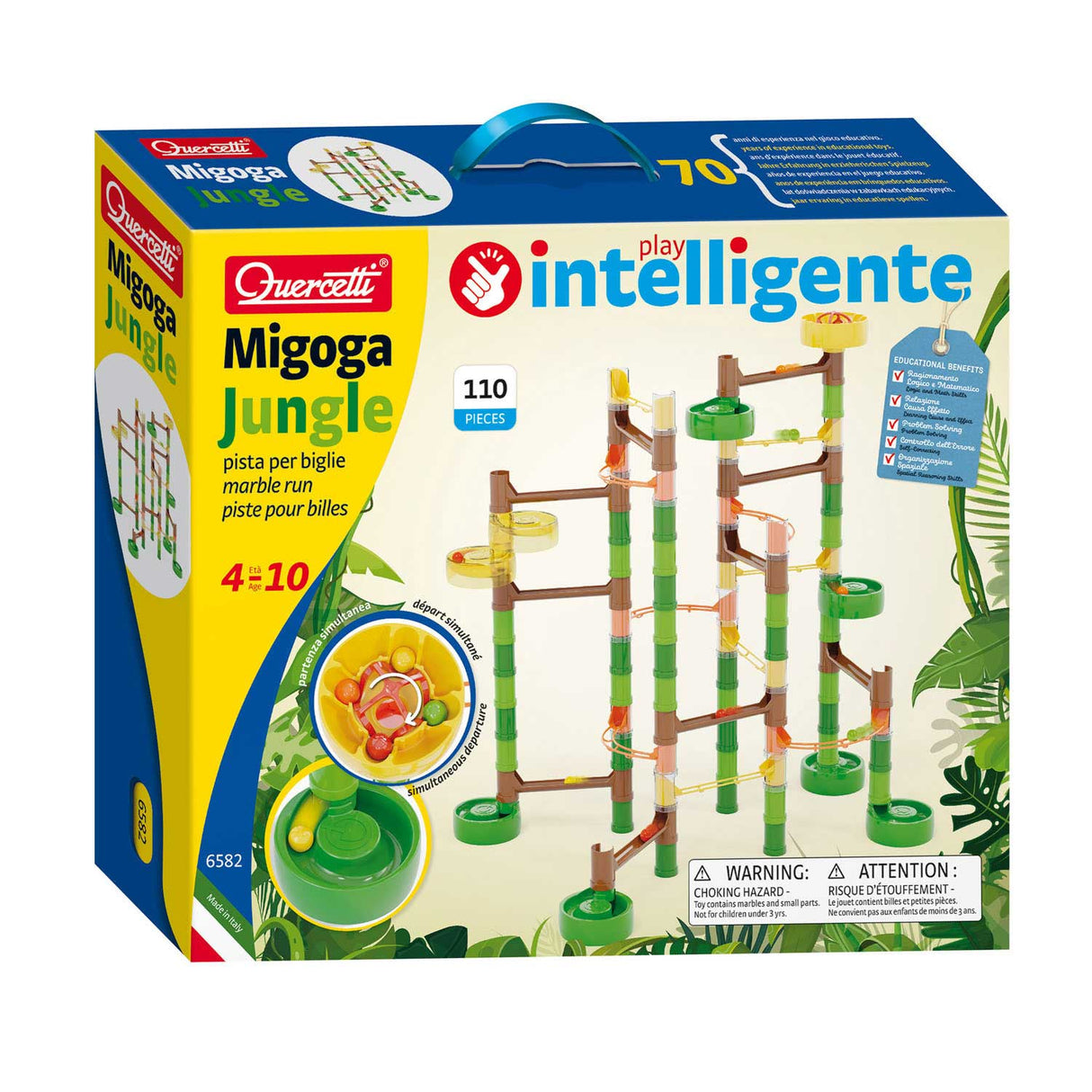 Quercetti Knikkerbaan Migoga Jungle, 110DLG.