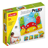 Quercetti jeu d'empilage jumbo peggy junior carton 24 pièces