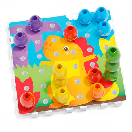 Quercetti jeu d'empilage jumbo peggy junior carton 45 pièces