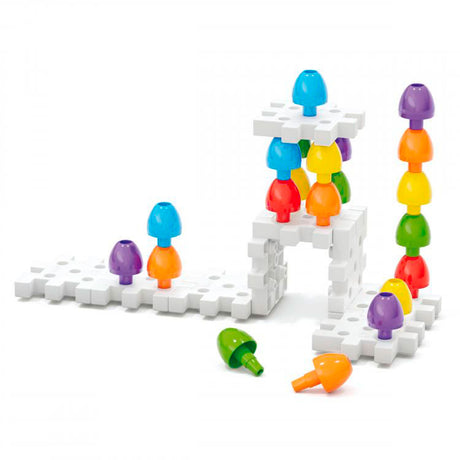 Quercetti jeu d'empilage jumbo peggy junior carton 45 pièces
