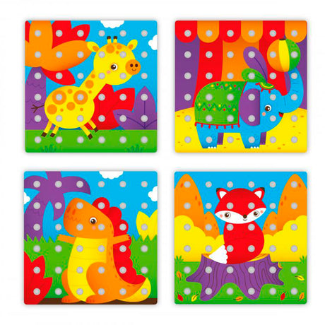 Quercetti jeu d'empilage jumbo peggy junior carton 45 pièces