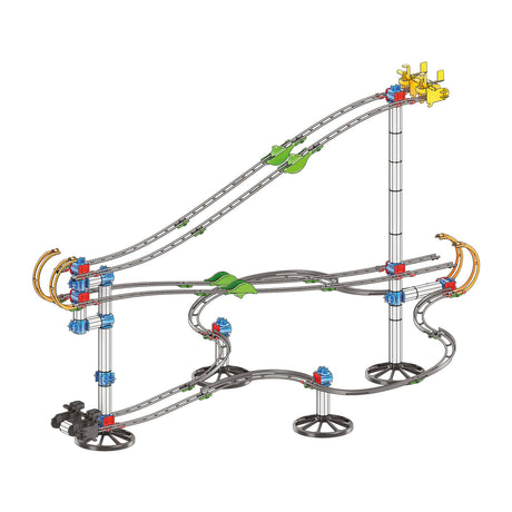 Jouet de piste de course de 7,5 mètres de piste de marbre Quercetti Skyrail League.