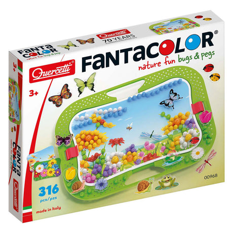 Quercetti nature fun fun et piquets insert mosaïque, 316 pcs.