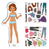 Quercetti poupée à habiller magnétique Laura - 28 pcs.